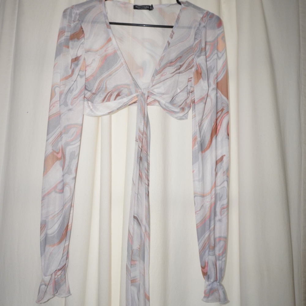 Muted Mesh Tie Front